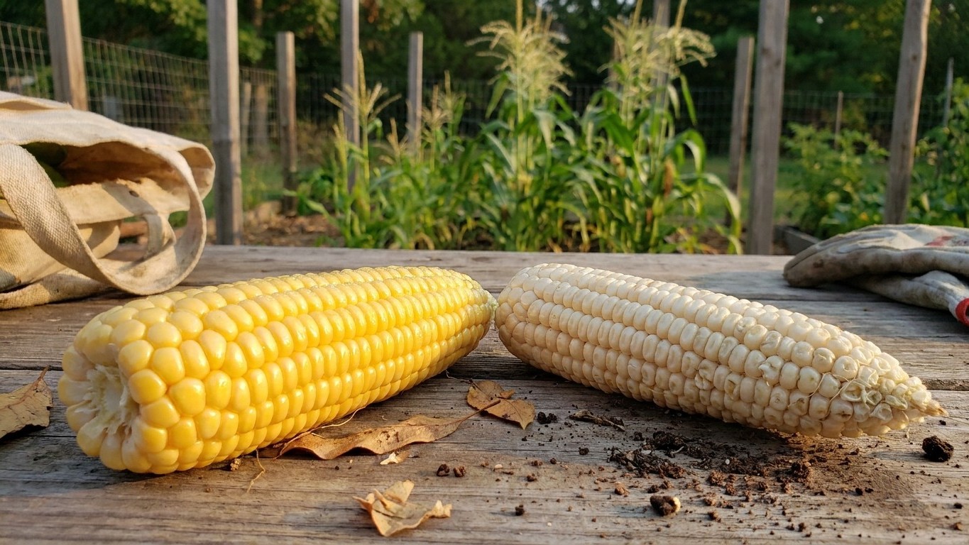 Growing Sweet Corn: the Neighbour Decides the Flavour