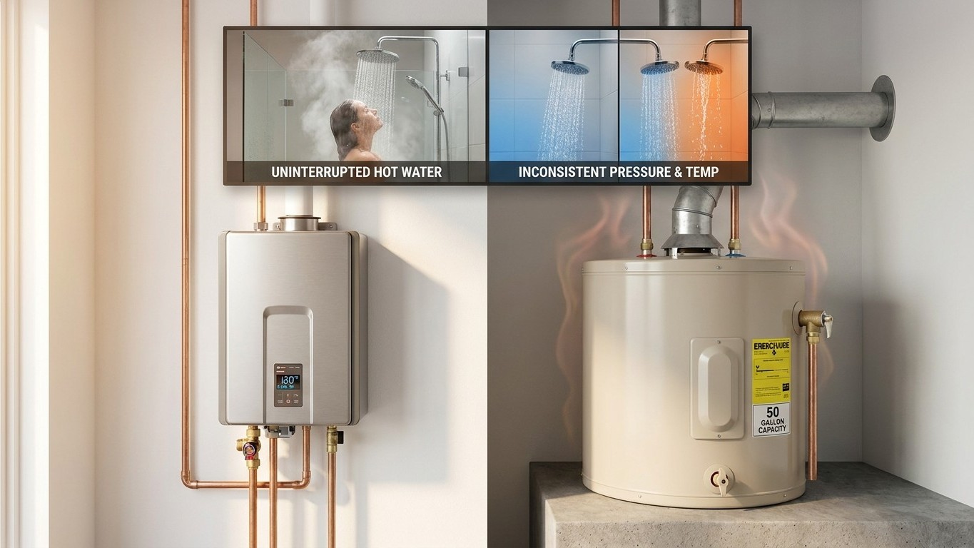 Tankless Water Heaters: What They Do Well, and Badly