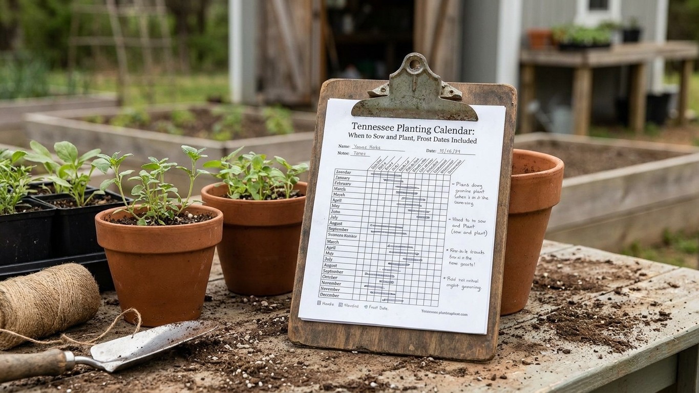 Tennessee Planting Calendar: When to Sow and Plant, Frost Dates Included