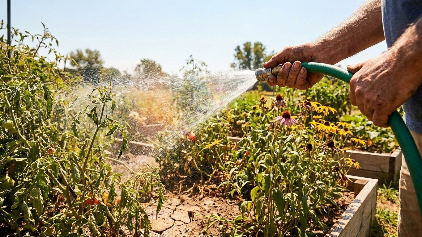 Watering Through a Dry Spell in Tennessee
