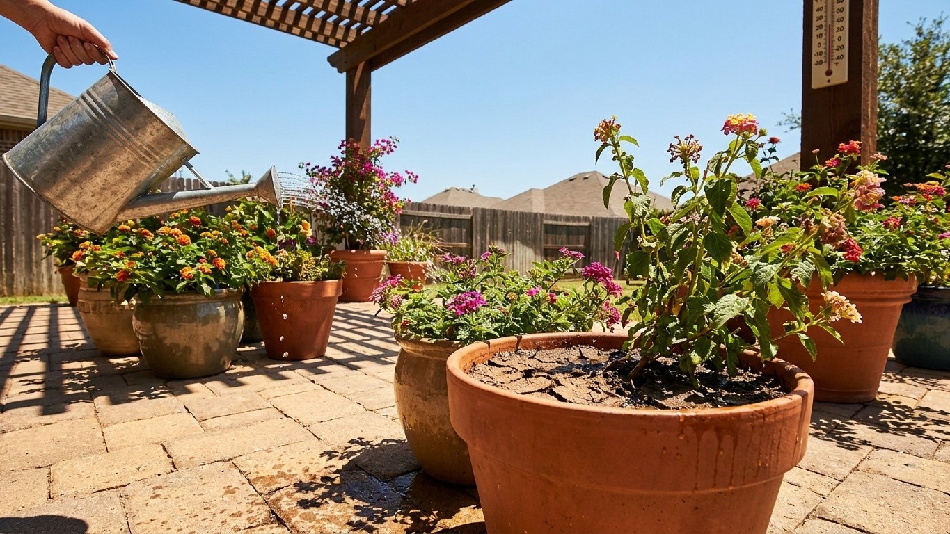 Watering Pots and Containers in Texas