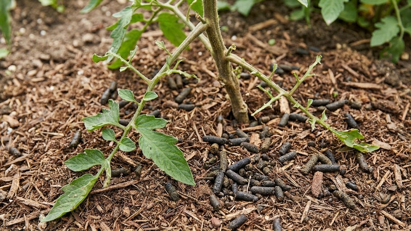 Tomato Hornworm: You Find the Droppings Before You Find the Caterpillar