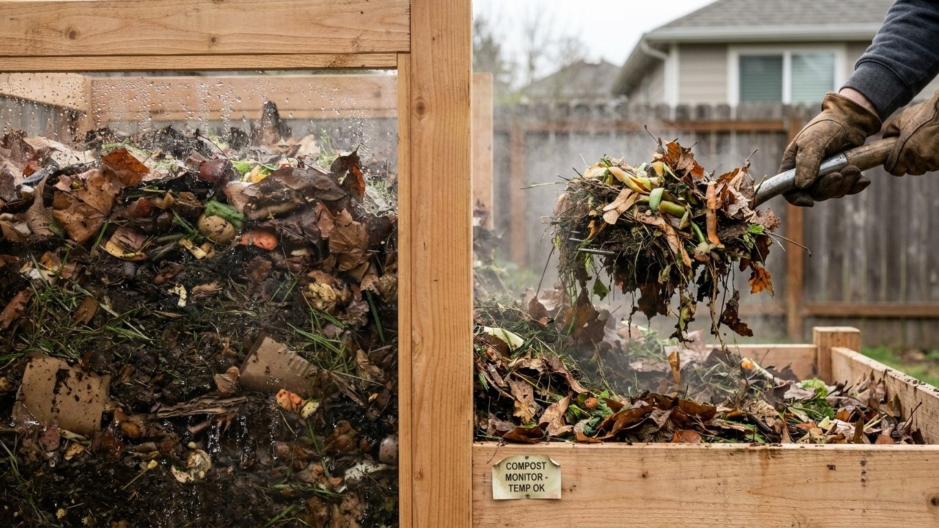 A Compost Pile That Smells, Sits Cold or Draws Rats: Reading the Fault