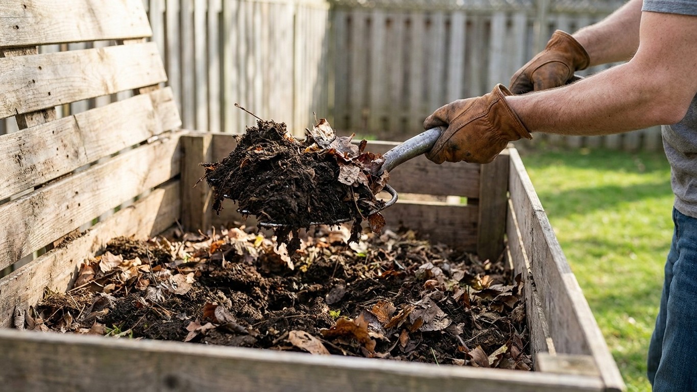 How Often You Turn a Compost Pile Decides Whether It Takes Two Months or Two Years