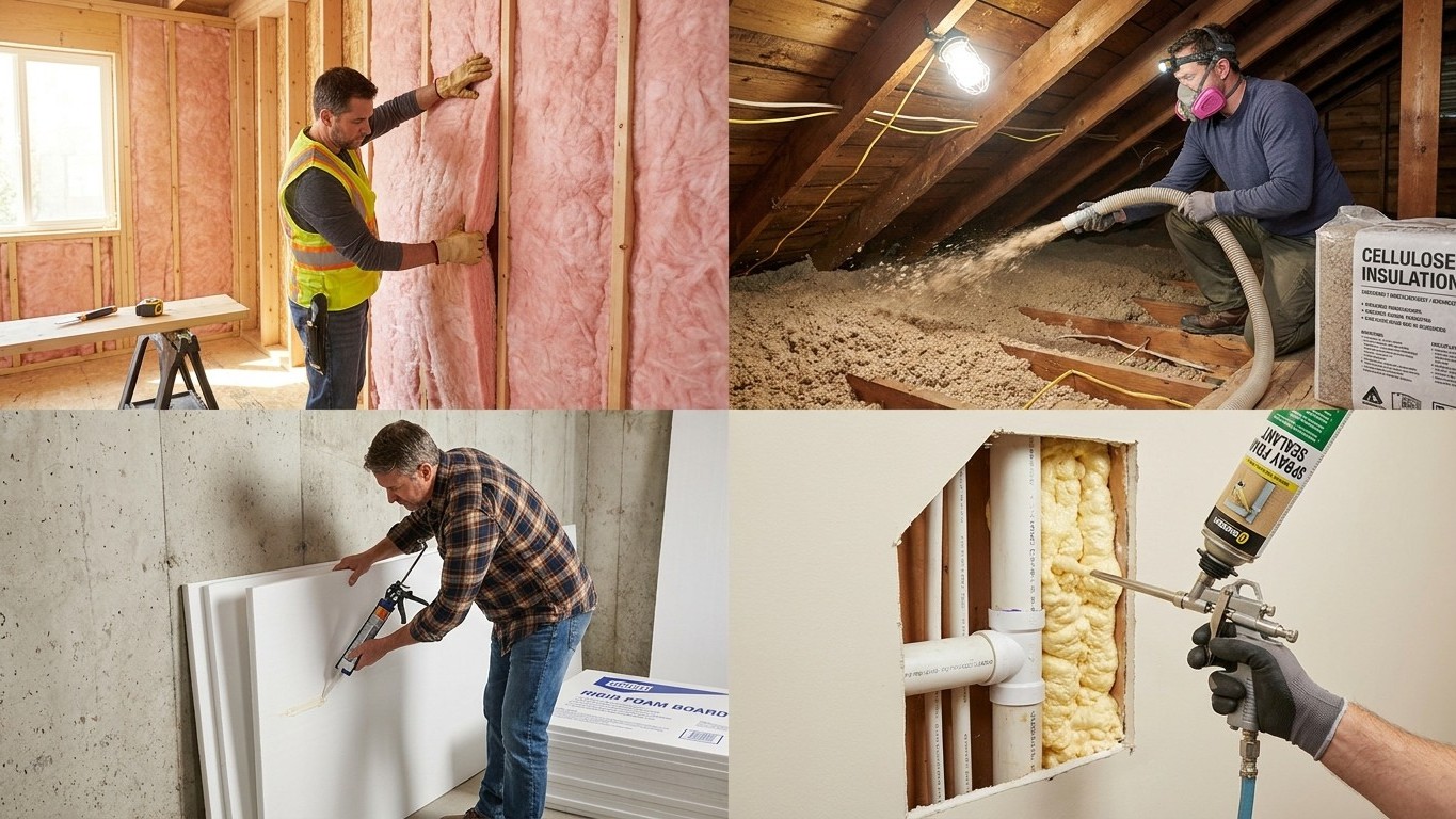 Batts, Blown or Foam: What Goes Where
