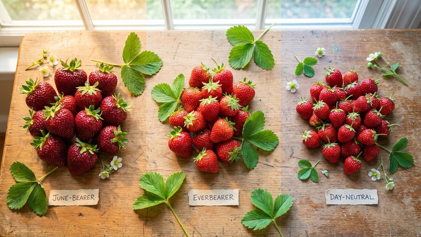Three Kinds of Strawberry, and What Day Length Has to Do With It