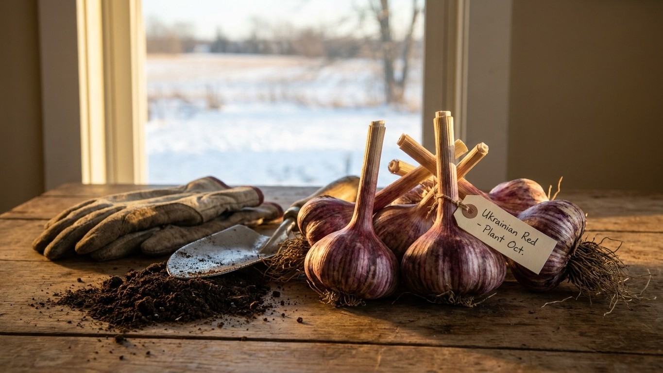 Ukrainian Red Garlic: When to Plant the Rocambole Heads That Need a Real Winter