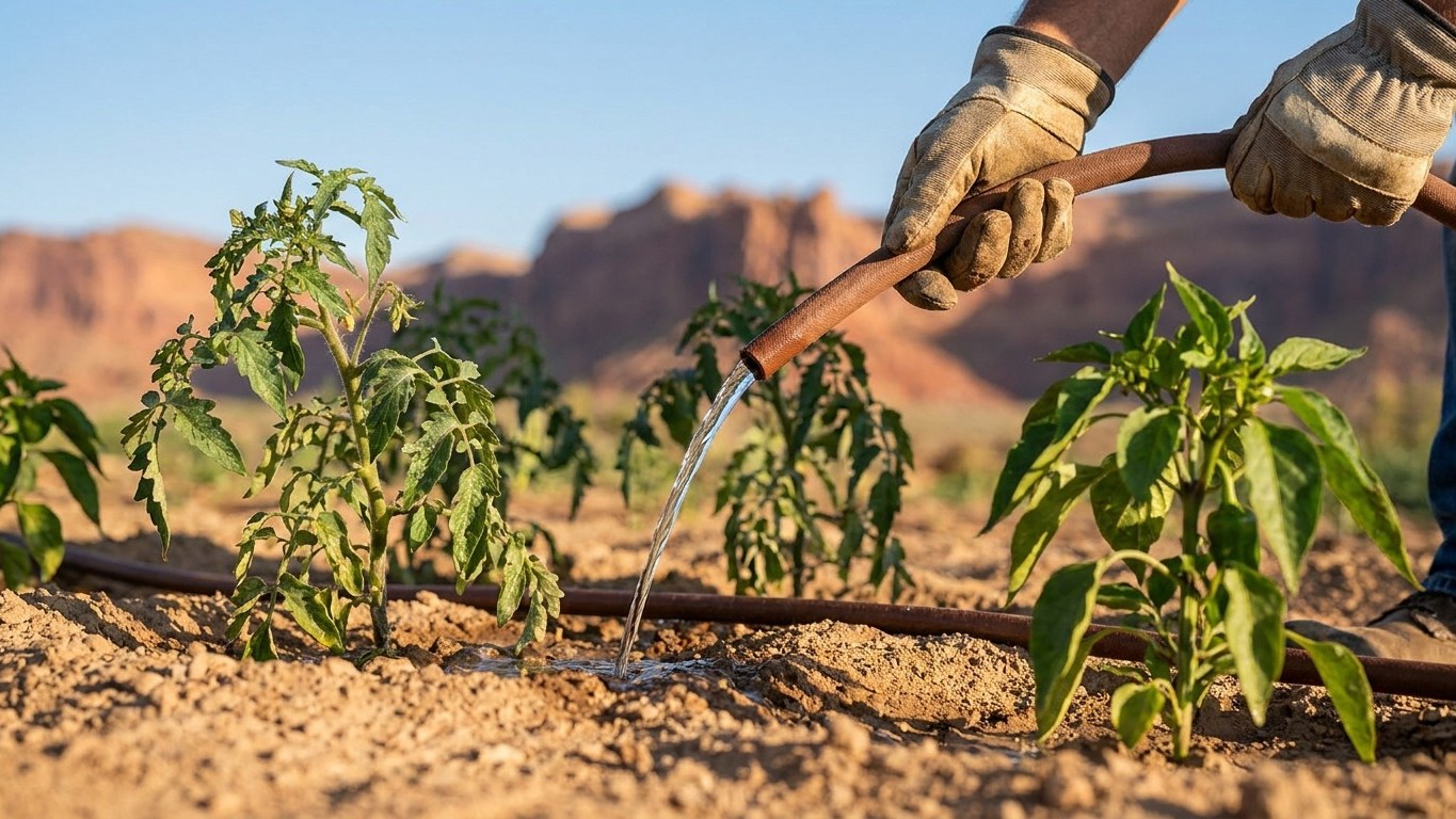 Watering Through a Dry Spell in Utah