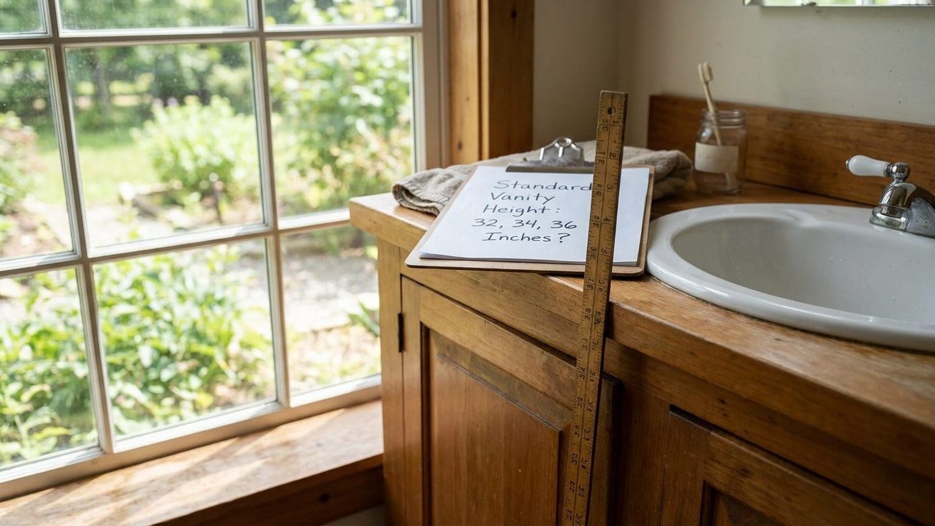 Standard Bathroom Vanity Height: 32, 34 or 36 Inches?
