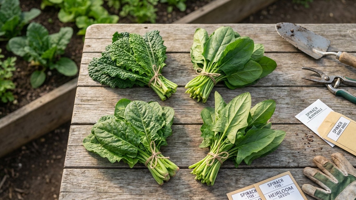 The Four Spinach Varieties the Extension Names — and Nothing Else