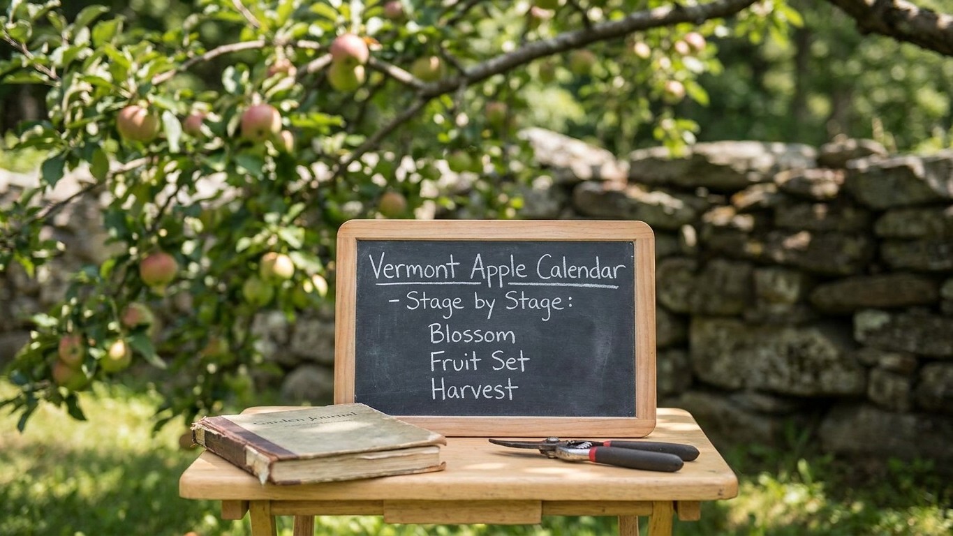 The Vermont Apple Calendar, Stage by Stage