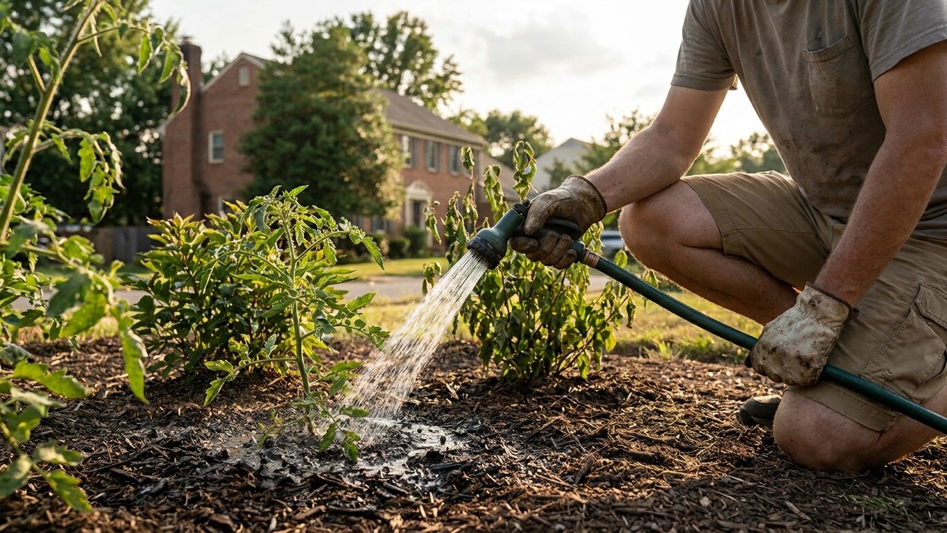 Watering Through a Dry Spell in Virginia