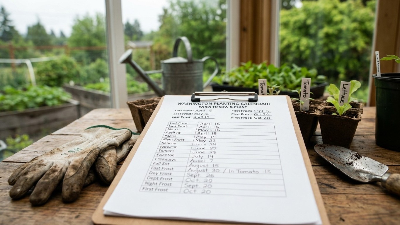Washington Planting Calendar: When to Sow and Plant, Frost Dates Included