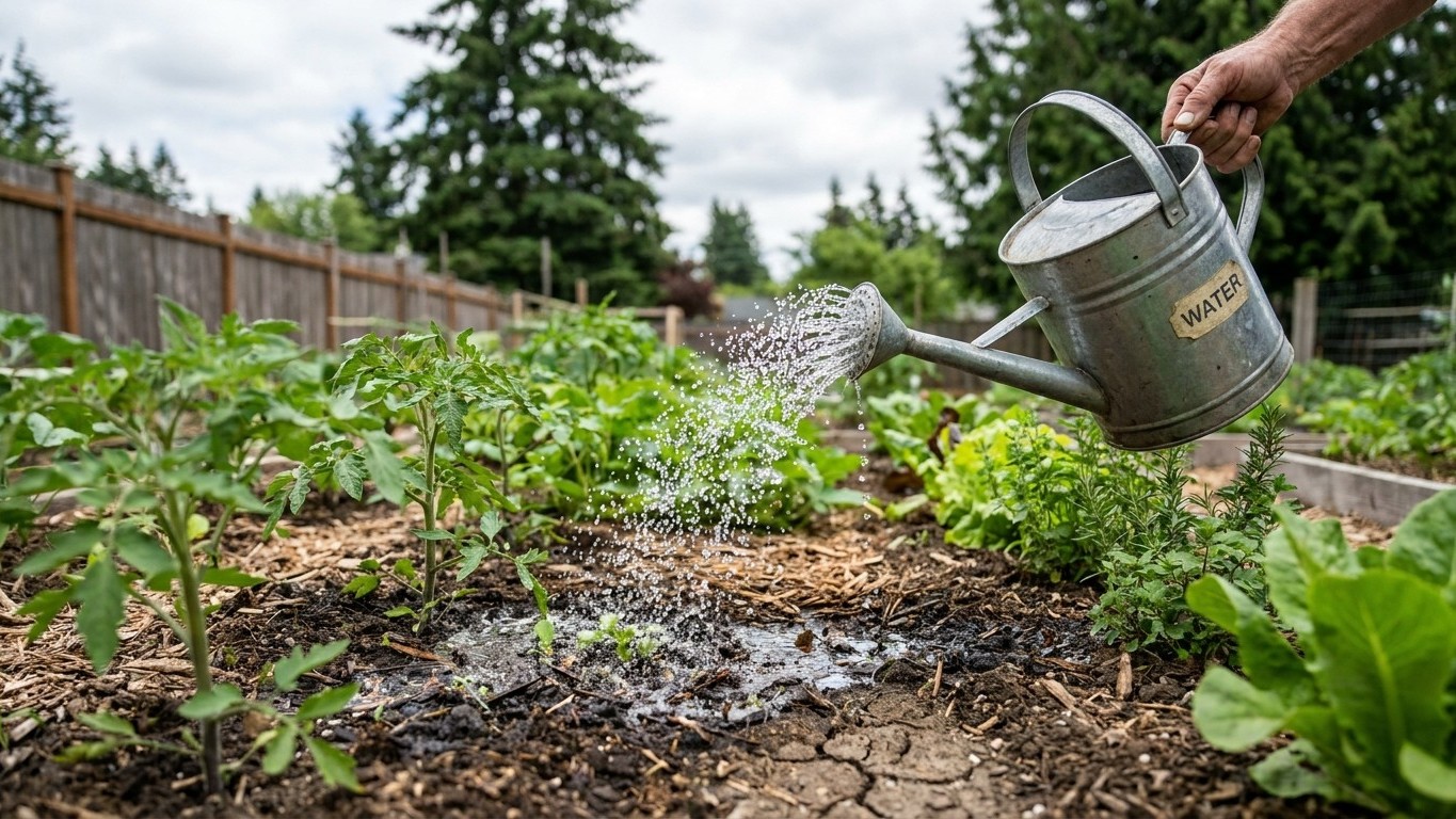 Watering Through a Dry Spell in Washington