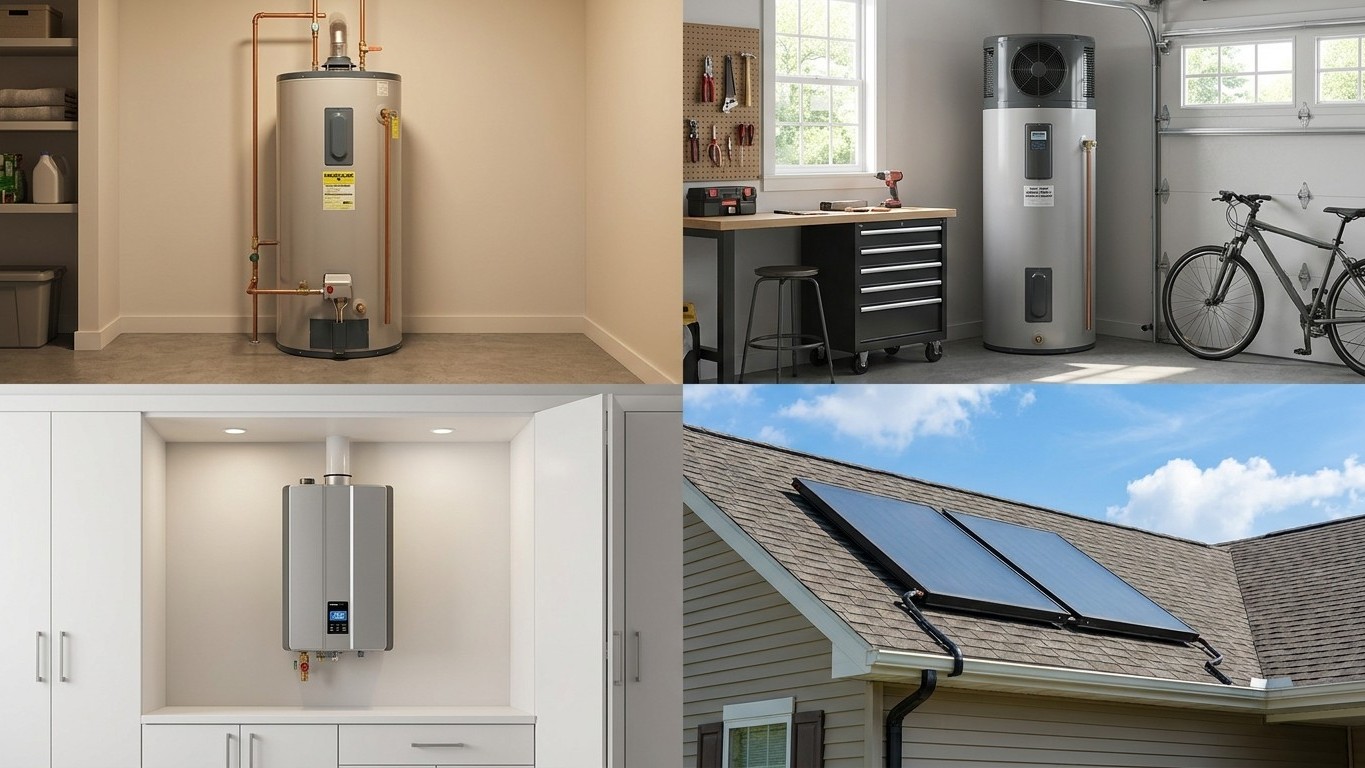 Storage, Tankless, Heat Pump or Solar