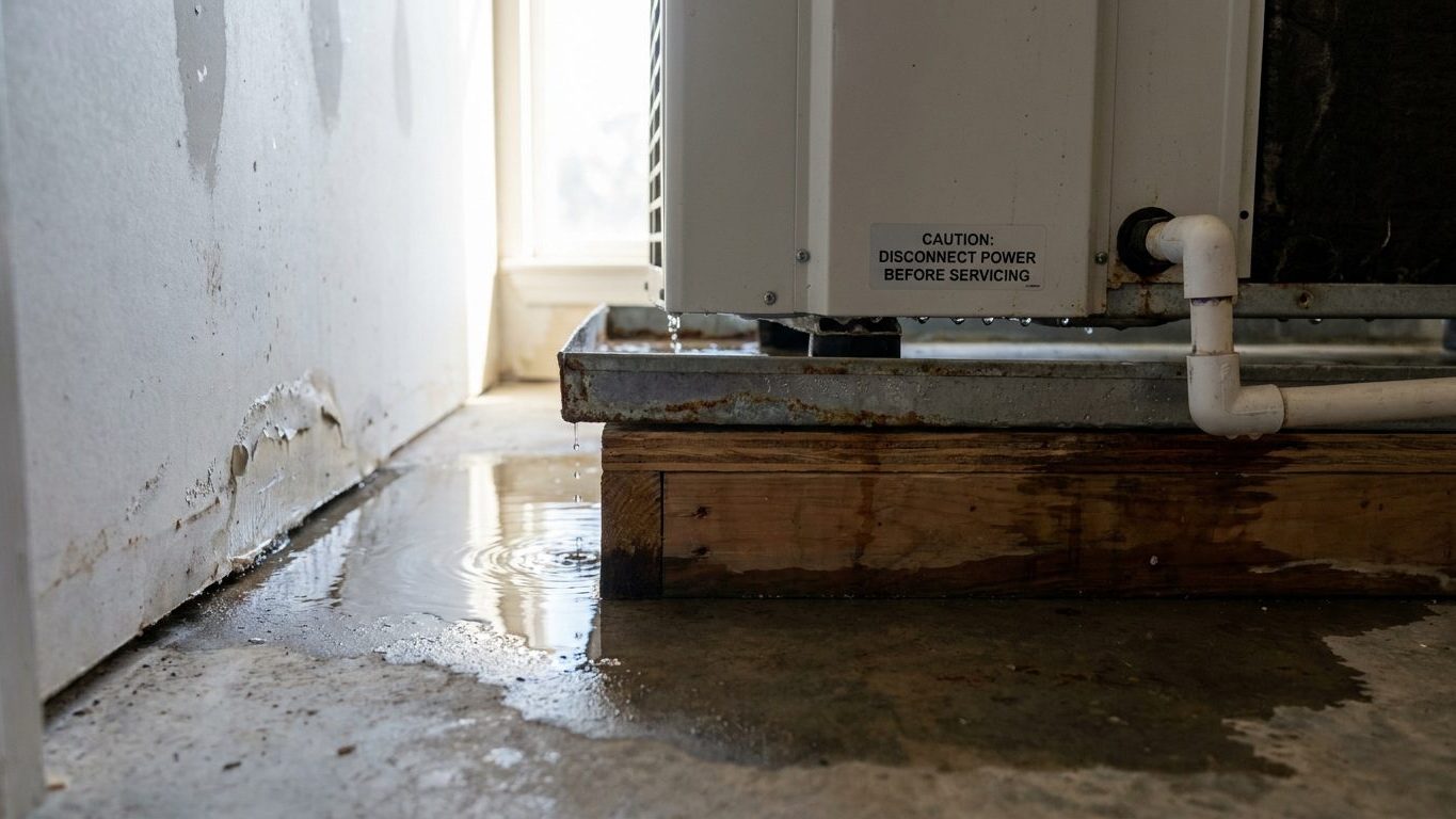 Water Around the Indoor Unit