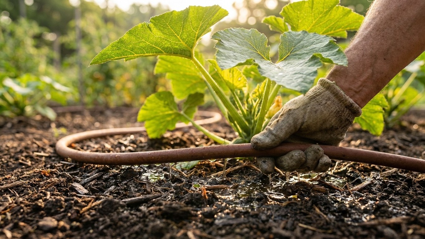 Watering Squash: Deep, and at the Root