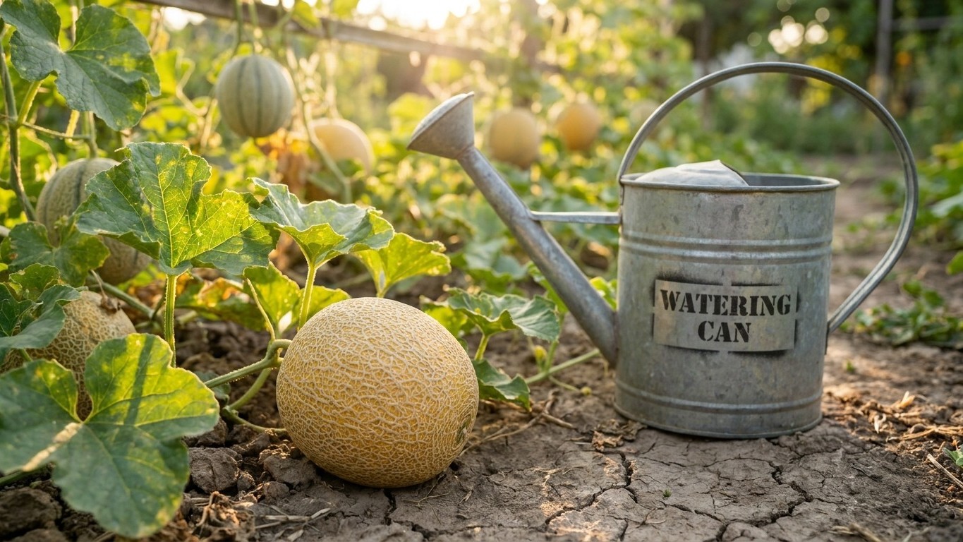 Watering Melons: Steady, Then Stop
