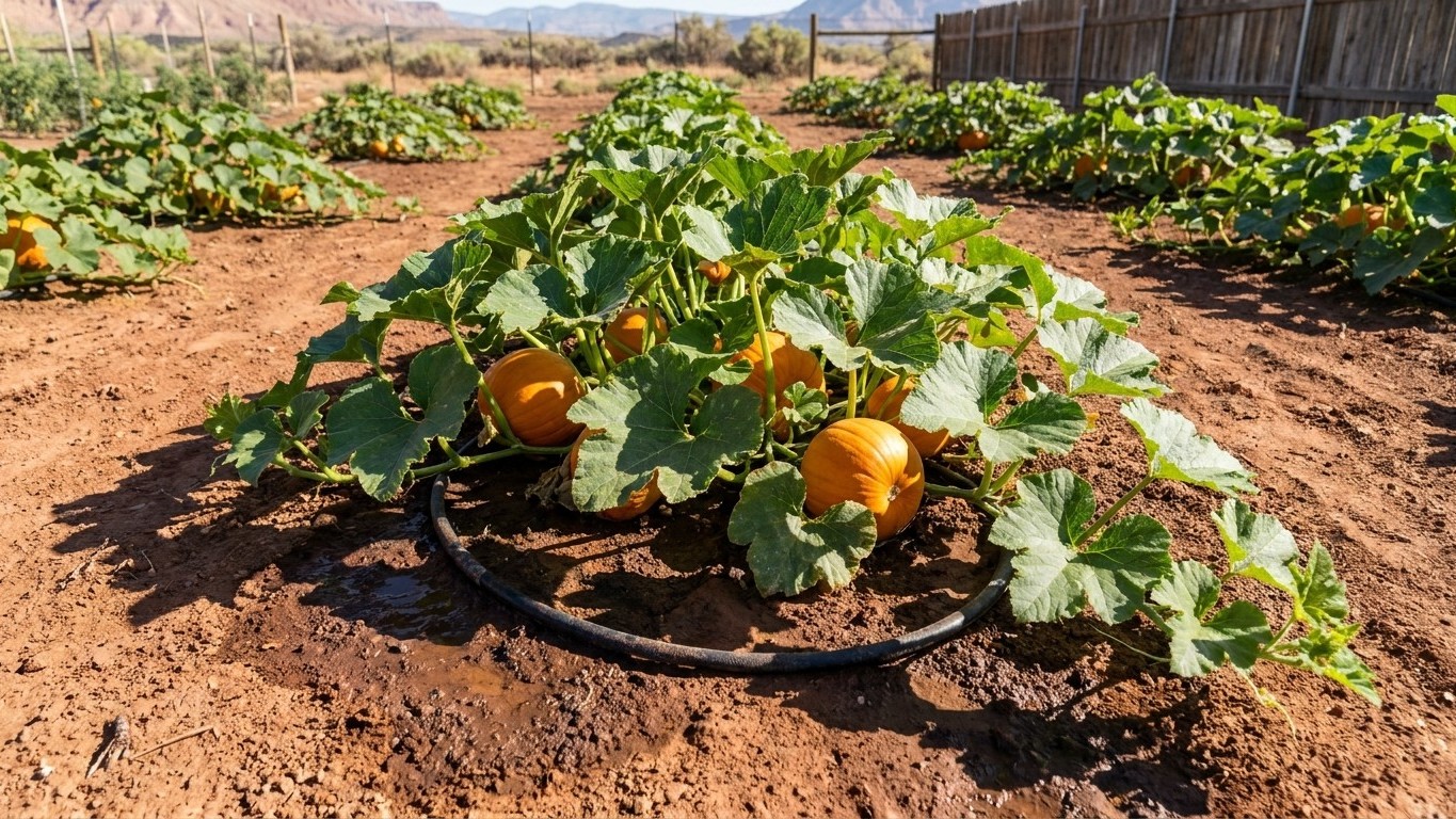 Watering Pumpkins: Deep, Infrequent, One to Two Inches