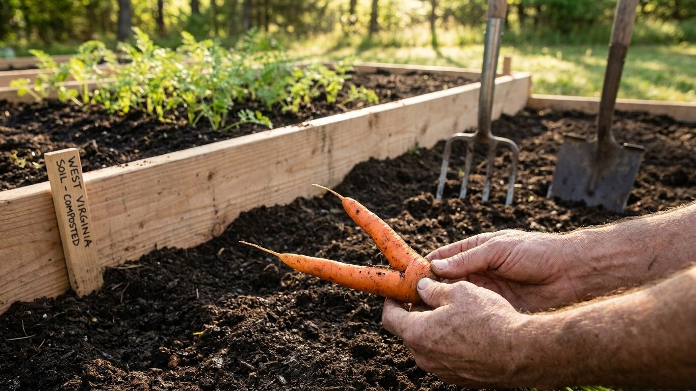 Growing Carrots in West Virginia: Soil, Sowing and Forked Roots