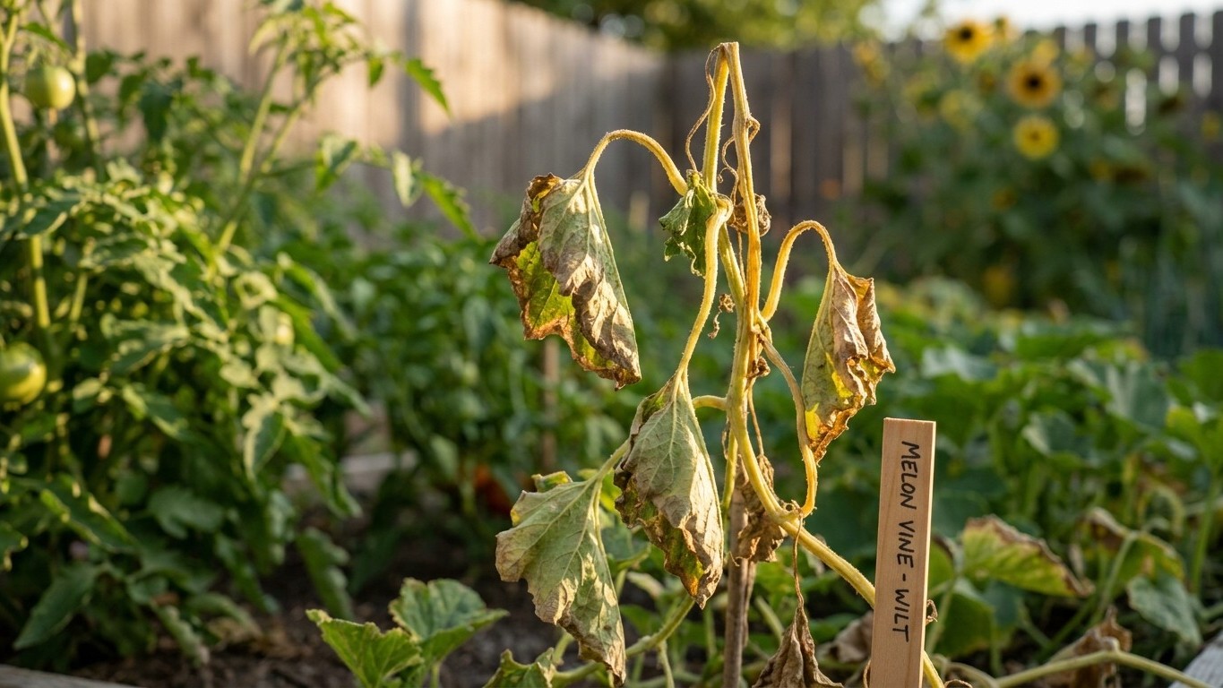 A Melon Vine That Wilts and Does Not Recover