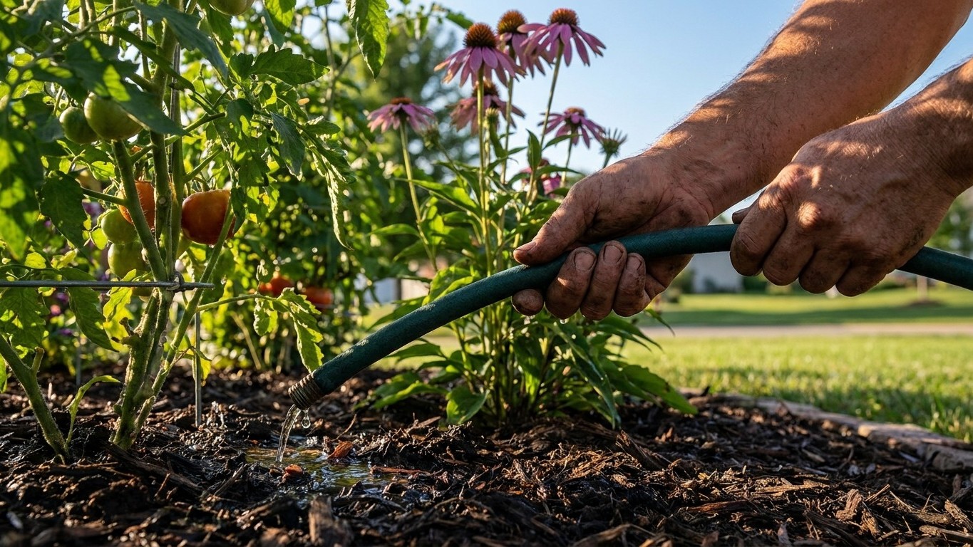Watering Through a Dry Spell in Wisconsin