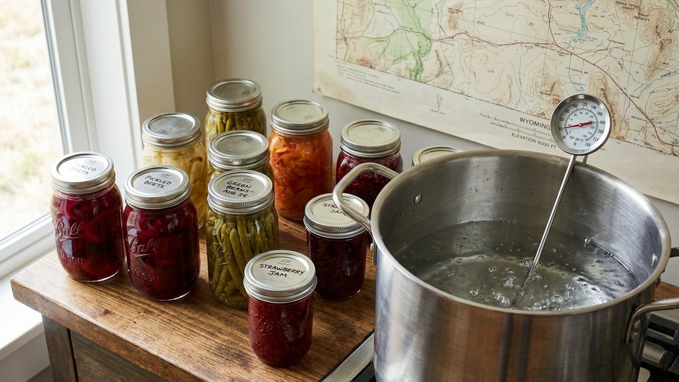 Canning at Altitude in Wyoming: What Your Elevation Changes