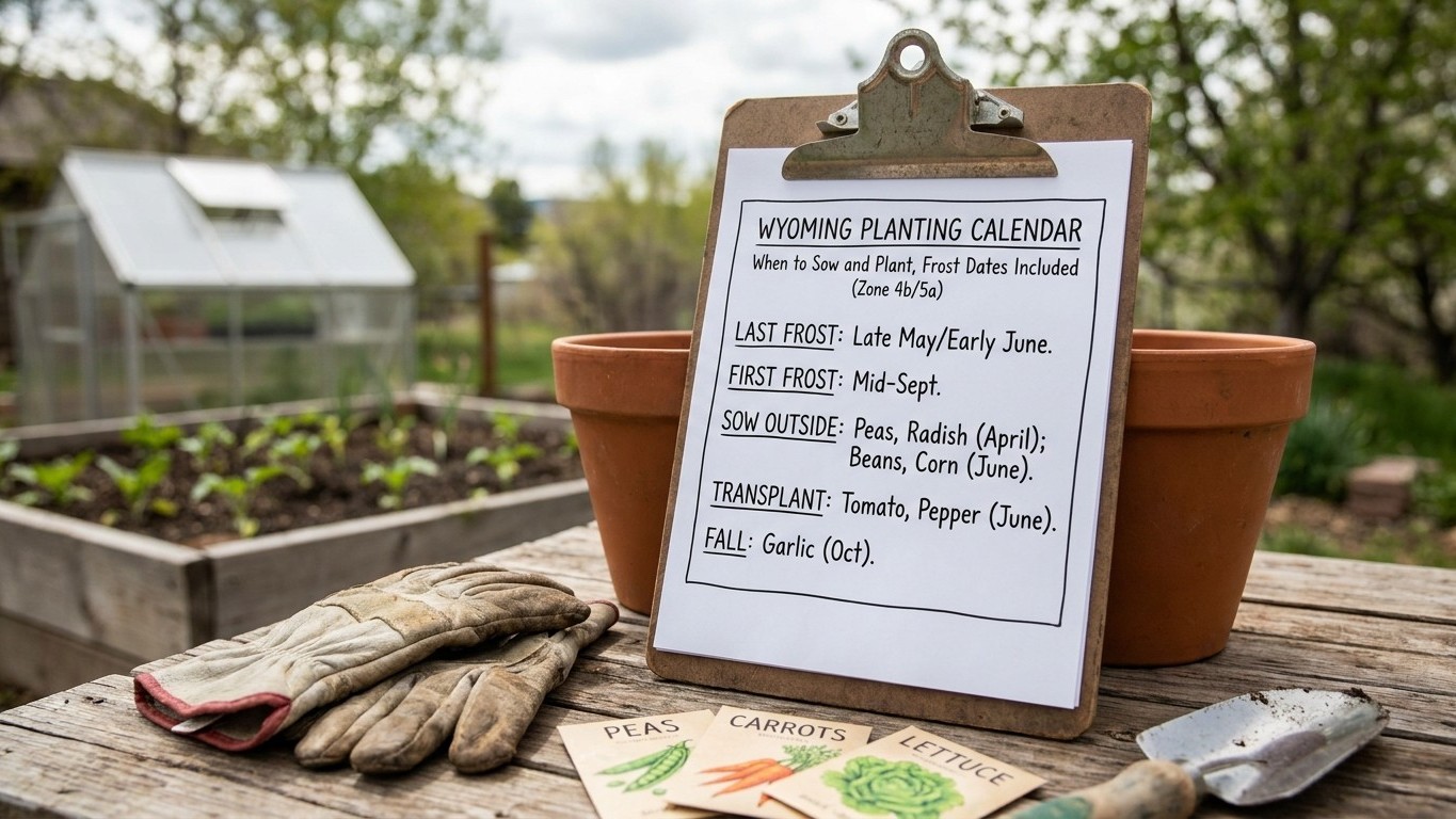 Wyoming Planting Calendar: When to Sow and Plant, Frost Dates Included
