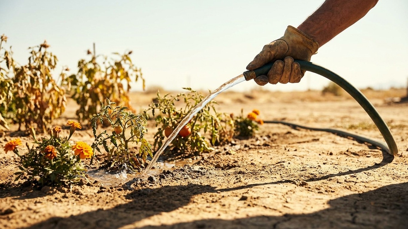 Watering Through a Dry Spell in Wyoming