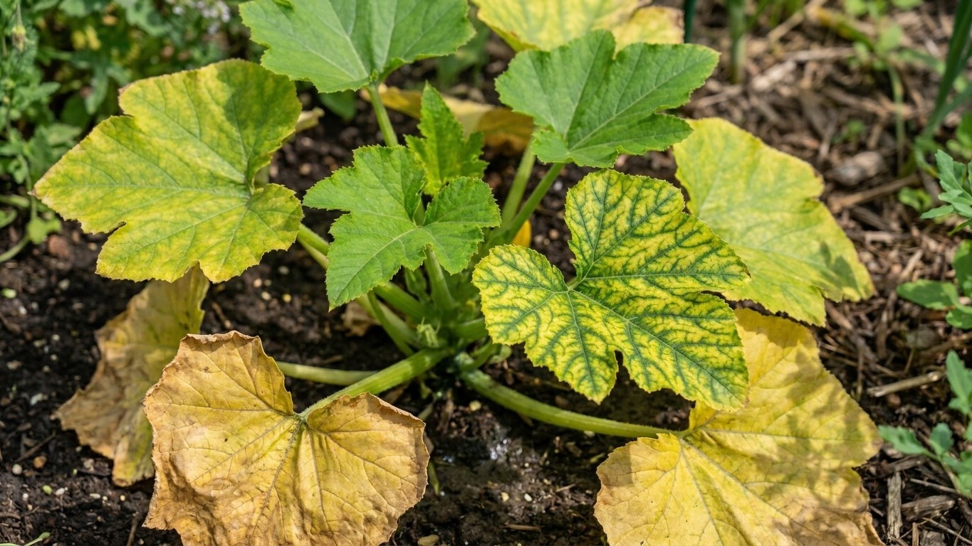 Yellowing Squash Leaves: Reading the Pattern