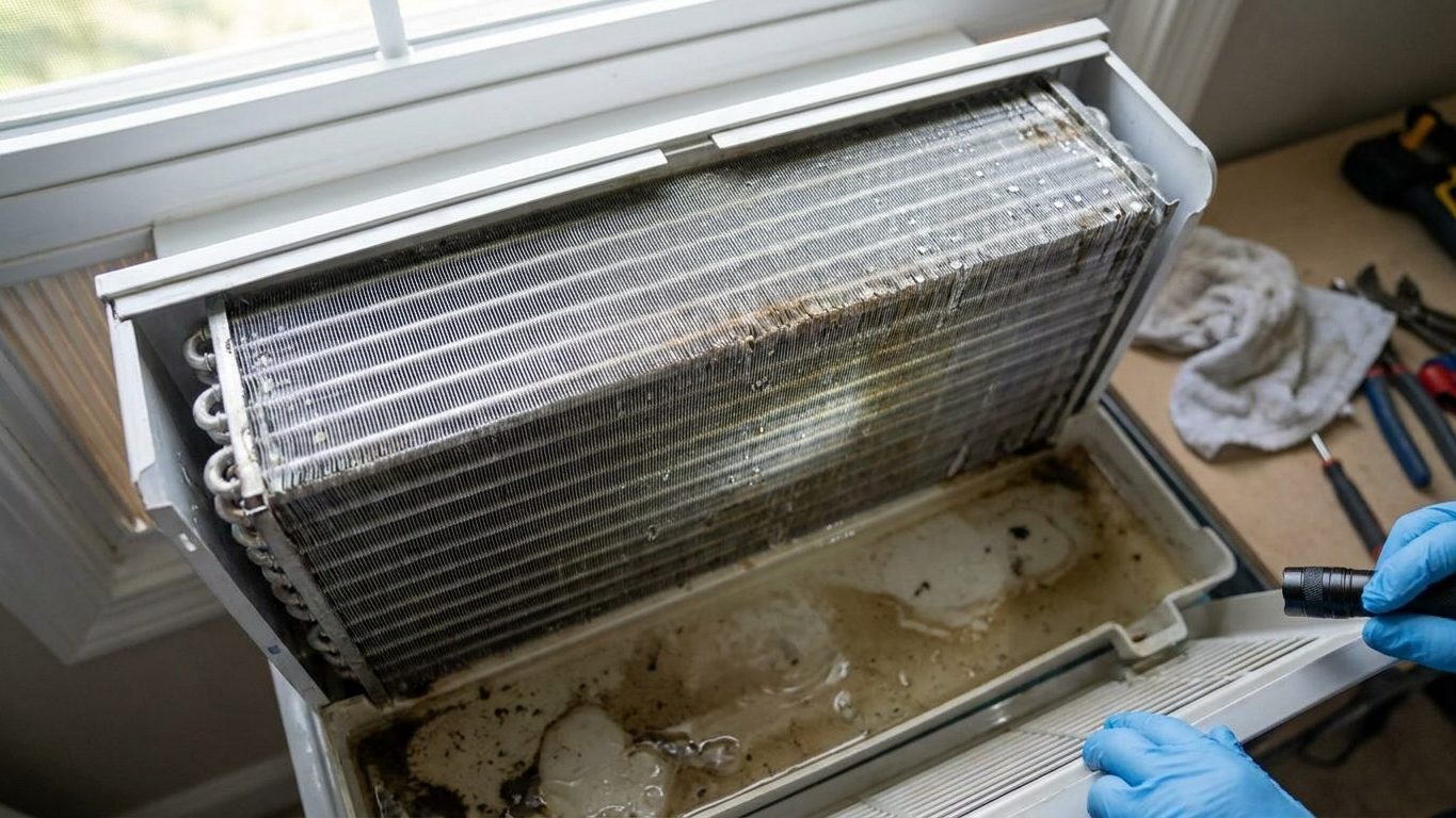 Musty, Sour or Burning Smells from a Room Air Conditioner