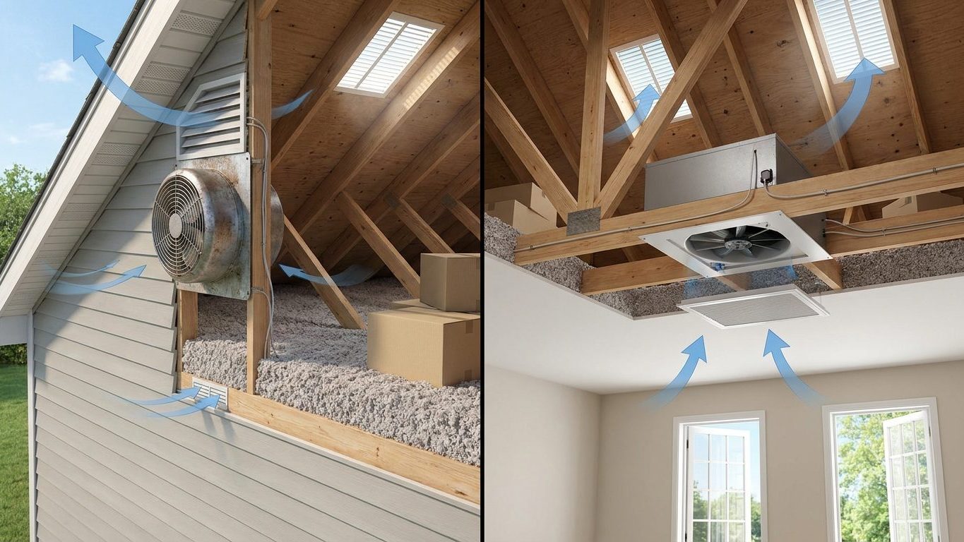Attic Fans: What They Do, and Why They Are Not Whole-House Fans