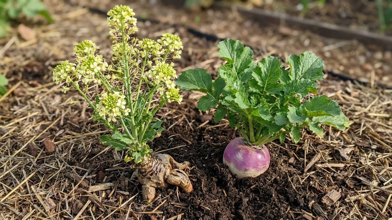 Turnips That Run to Flower