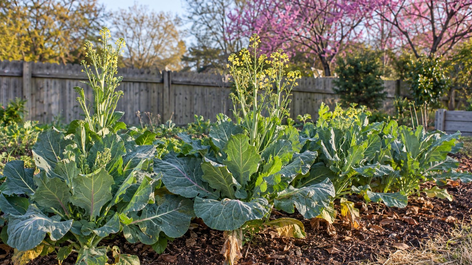 Collards Running to Flower