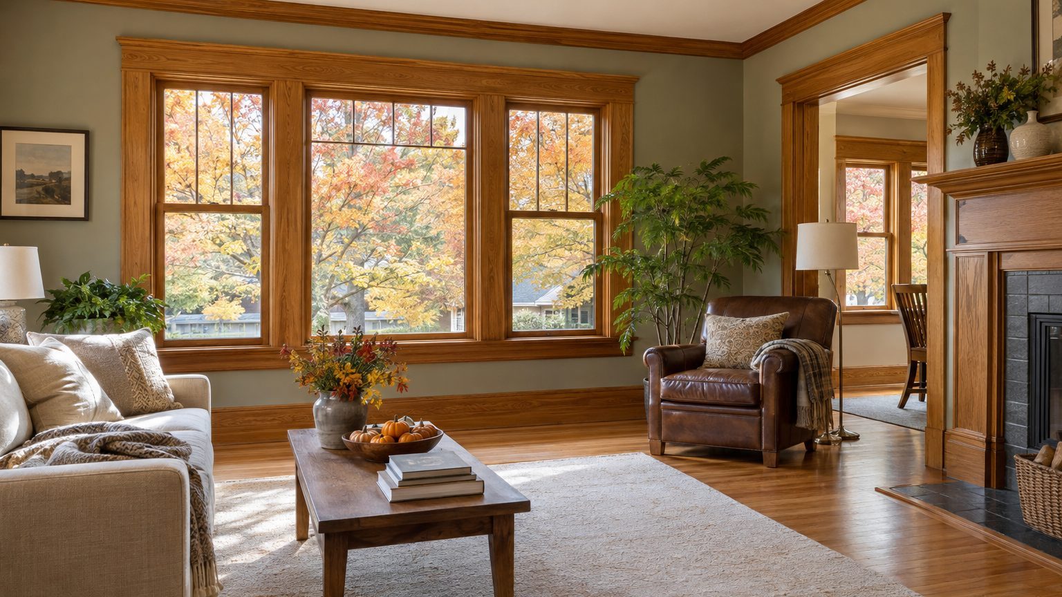 A Room Full of Wood Trim You Are Not Allowed to Paint