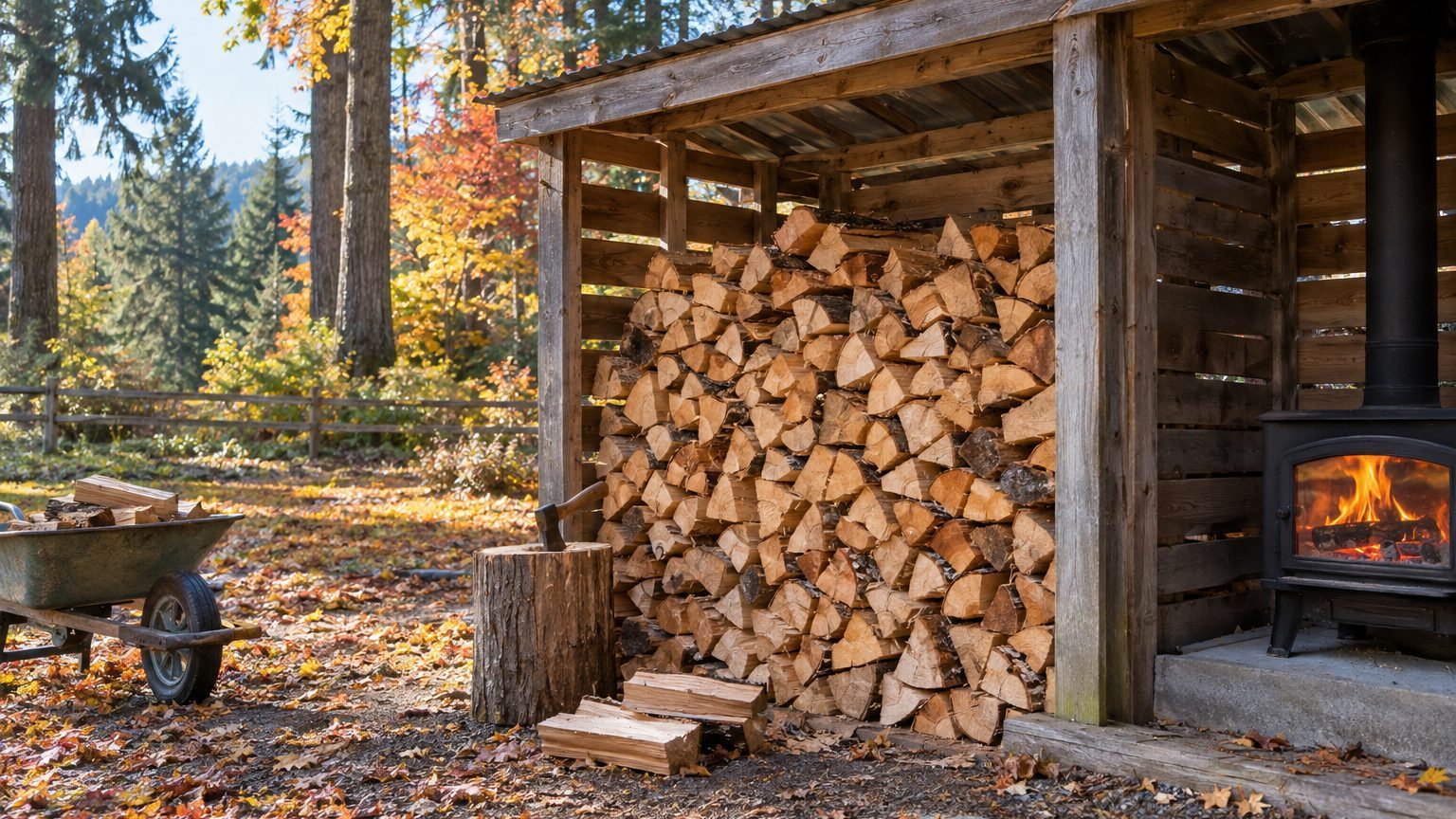 Douglas-fir as Firewood: Heat, Smoke and Sparks