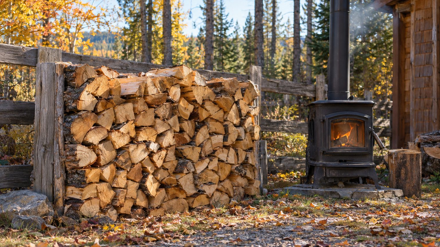 Lodgepole pine as Firewood: Heat, Smoke and Sparks