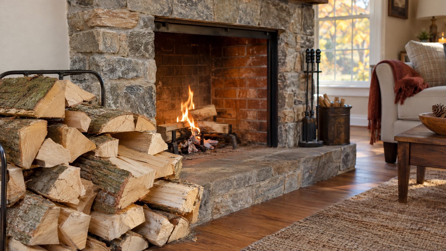 Tulip poplar (yellow-poplar) as Firewood: Heat, Smoke and Sparks