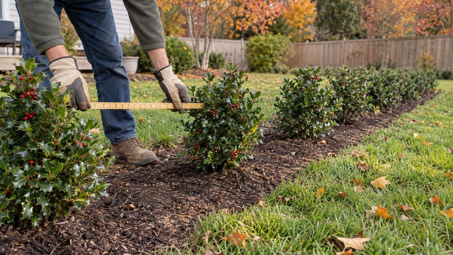 How Far Apart to Plant Holly for a Hedge