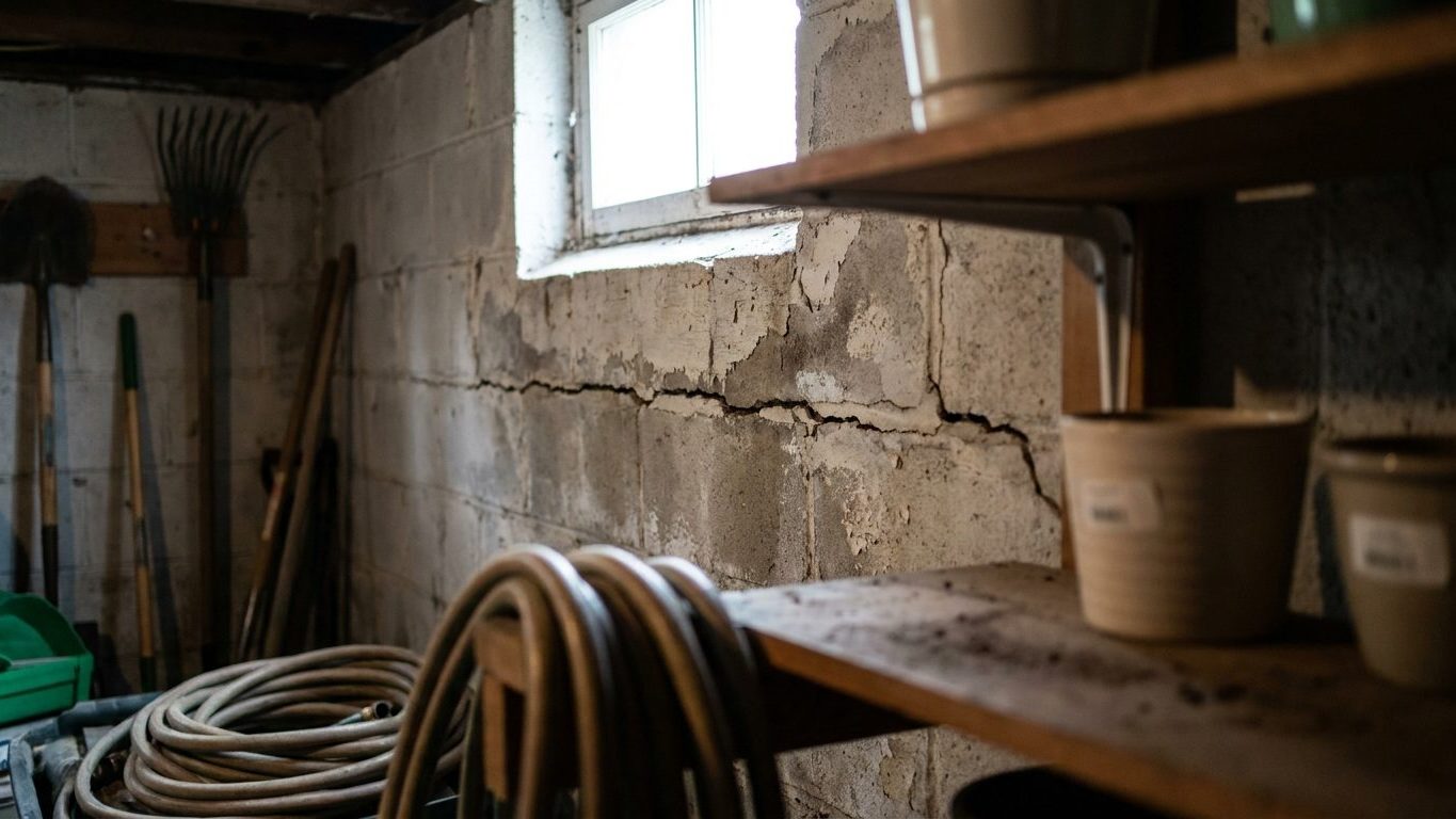 A Horizontal Crack in a Basement Wall