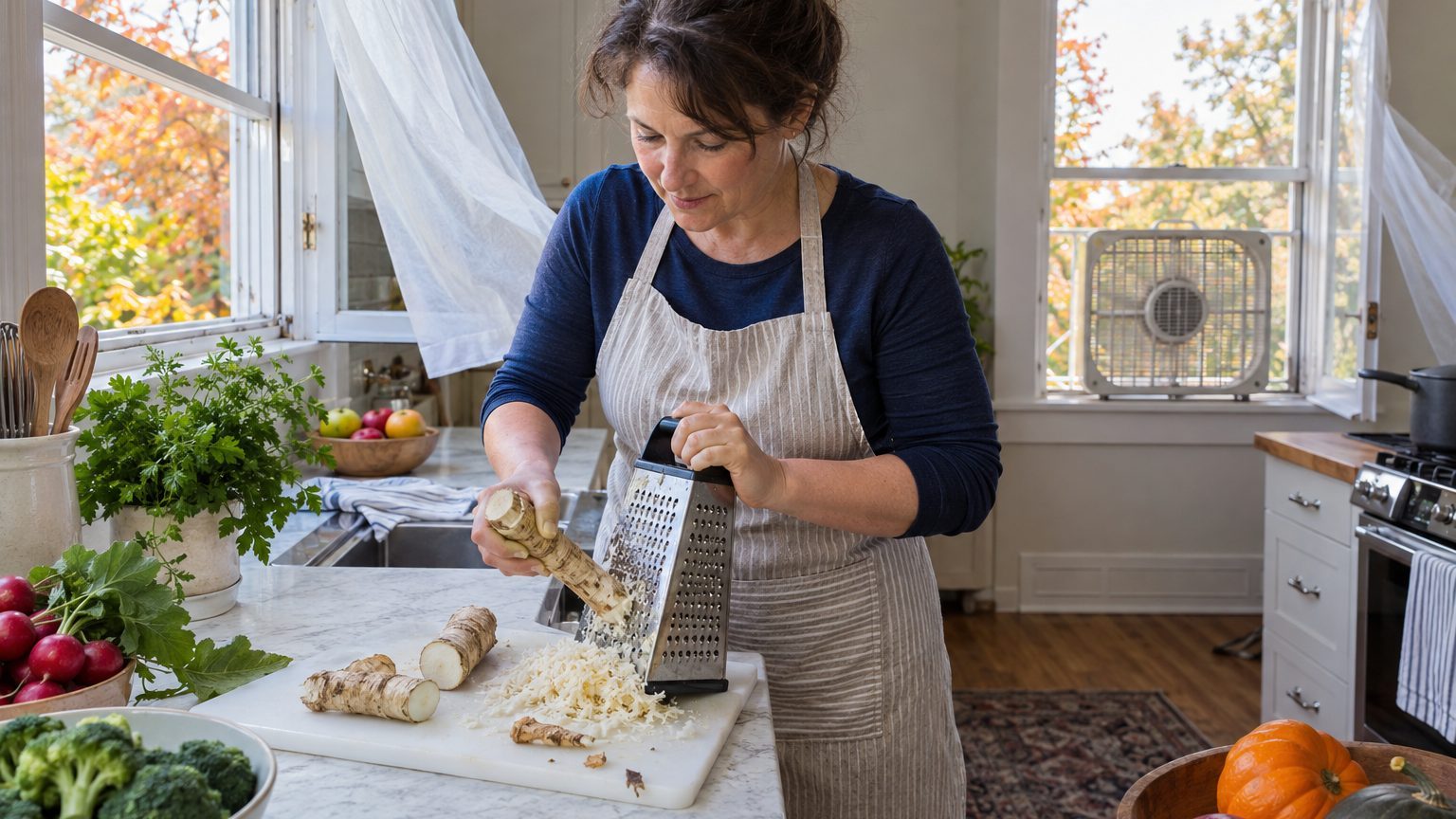 Grating Horseradish: Ventilate the Room