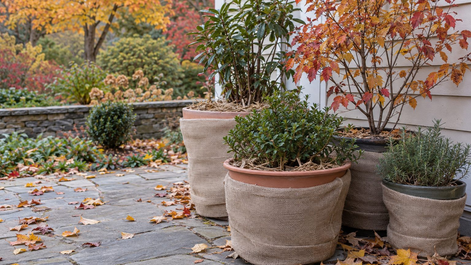 How to Overwinter Potted Plants Outside