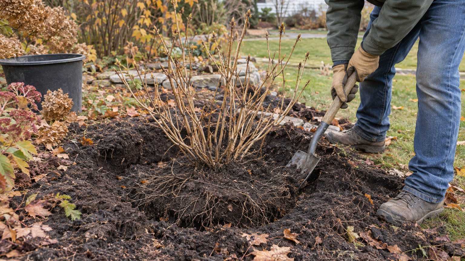 Moving a Hydrangea: When, and How Much Root to Take