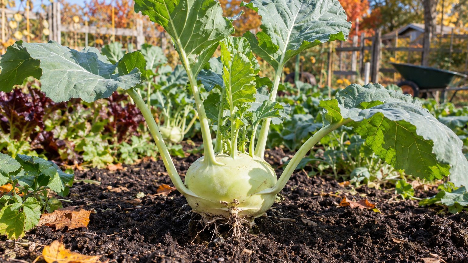 Kohlrabi: The Fastest Crop Here, and a Stem Not a Root