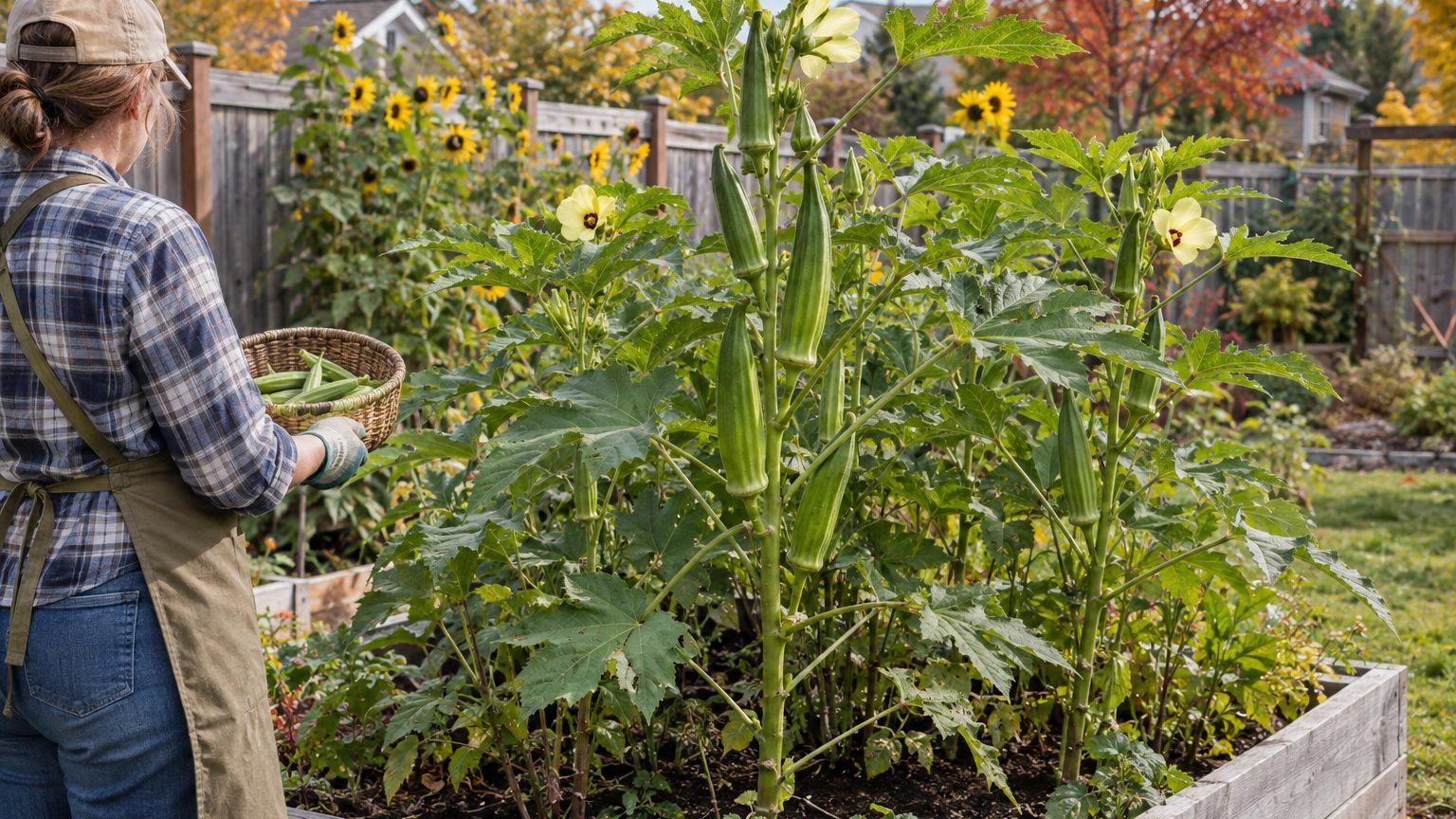 Growing Okra Where the Summer Is Not Long