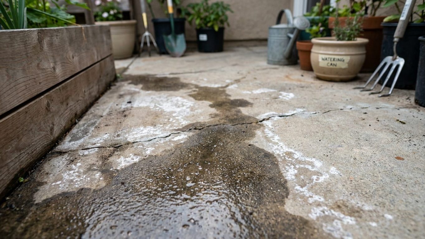 Moisture Coming Up Through a Slab