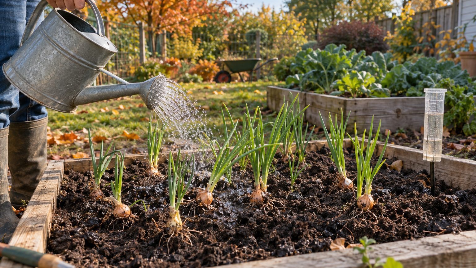 Watering Shallots, and When to Stop
