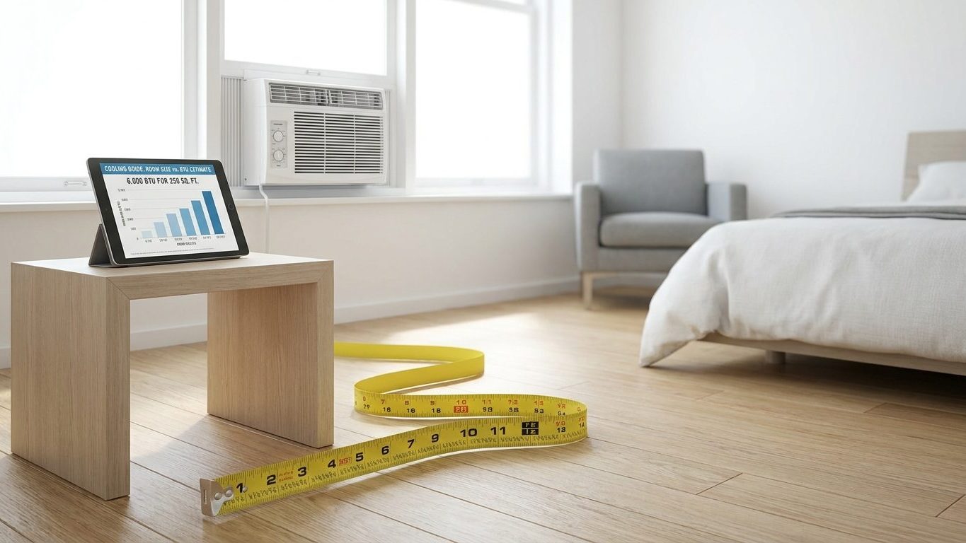 What Size Air Conditioner for a Room? The Published Chart