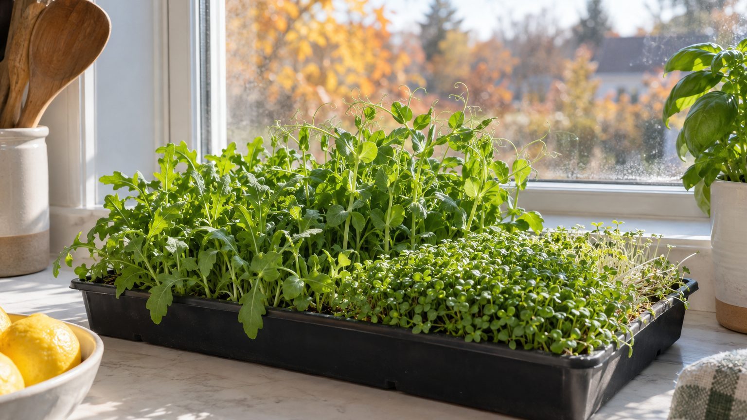 Growing Salad Leaves on a Windowsill
